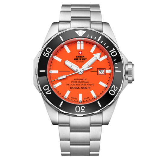 Swiss Military by Chrono Analogue Orange Dial Men's Watch-SMA34092.03