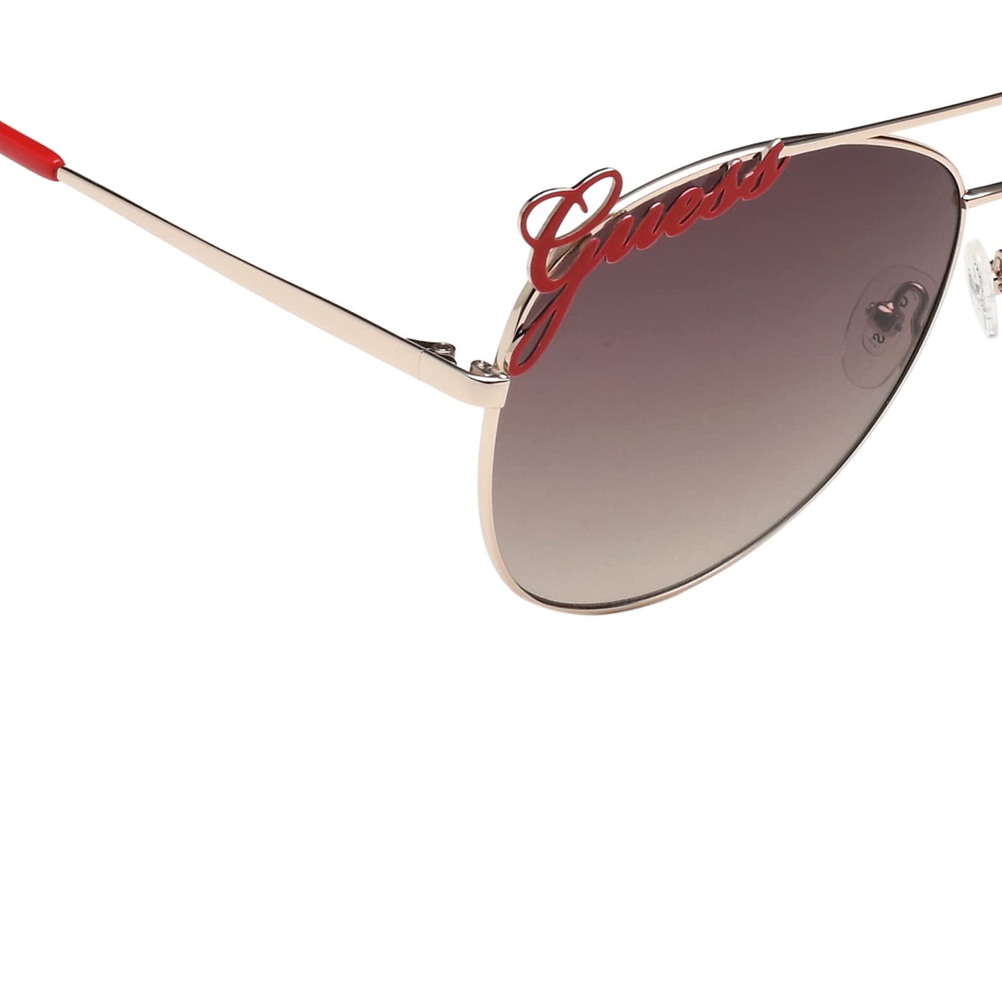 GUESS Gradient Aviator Unisex Sunglasses - (GU7739 32F 64 S |64| Brown Color Lens)