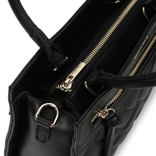 Fastrack Metroweave Satchel | Women’s Faux-Leather Satchel| Quilted Design, Gold Hardware & Dual Carry Options