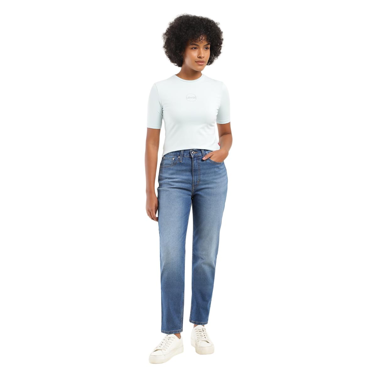 Levi's Women's Loose Tapered Fit High-Rise Mid Rise Jeans Blue, 32