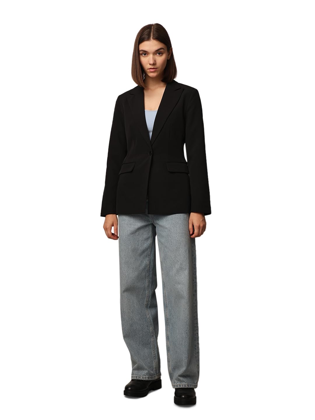 ONLY Women Tailored Fit Black Blazer