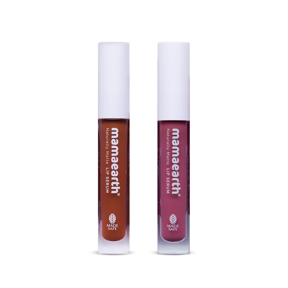 Mamaearth Matte For You Liquid Lipstick Combo with Vitamin C & E For Upto 12 Hour Long Stay - 05 Pink Daffodil & 01 Caramel Nude - 3 ml + 3ml