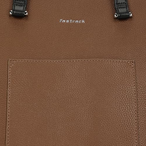 Fastrack CarryAll Laptop Tote | Faux-Leather Women’s Tote Bag | 14'' Laptop Sleeve, Dual Carry Options & Multi-Compartment Design