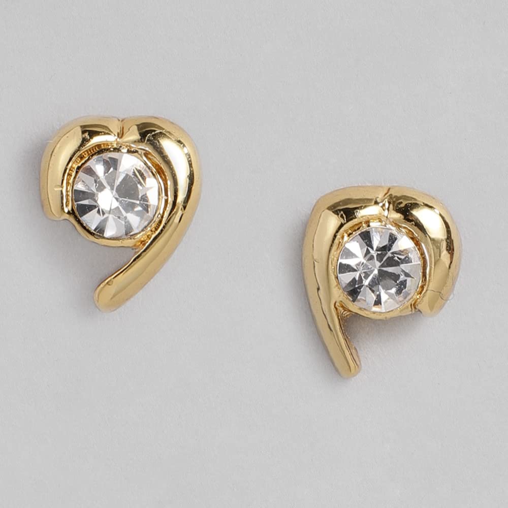 Estele 24Kt Gold Plated Enchanted Hearts Necklace Set for Women