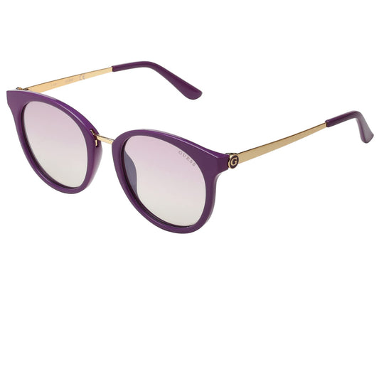 GUESS Mirrored Oval Women Sunglasses - (GU7688 81Z 52 S |52| Purple Color Lens)
