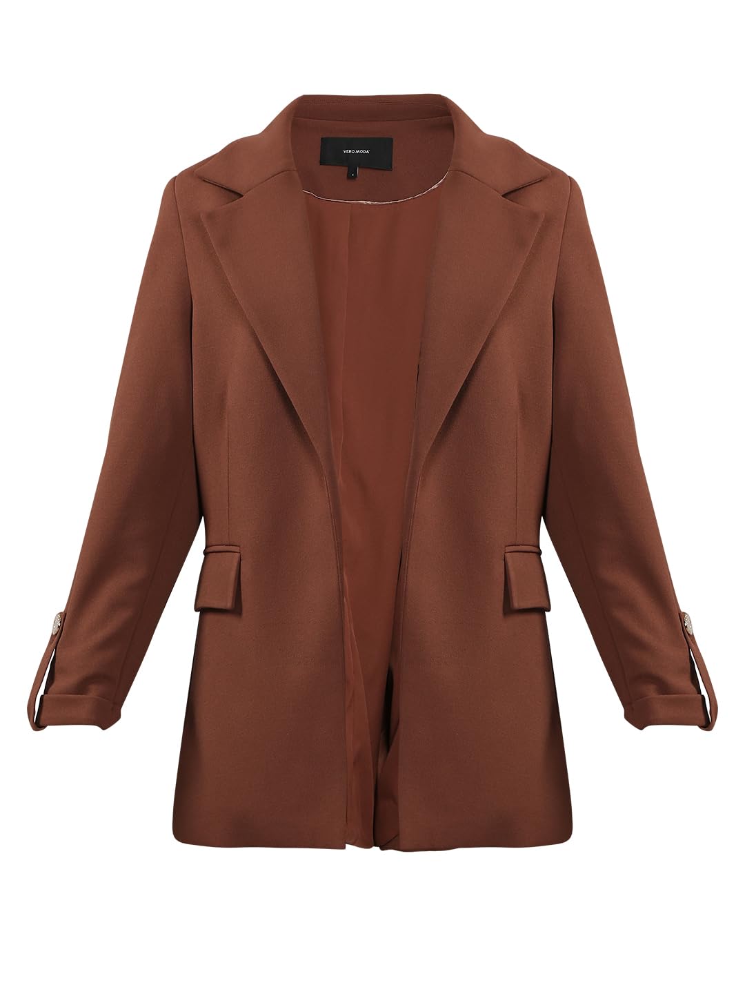 VERO MODA Women's Regular Fit Brown Blazer