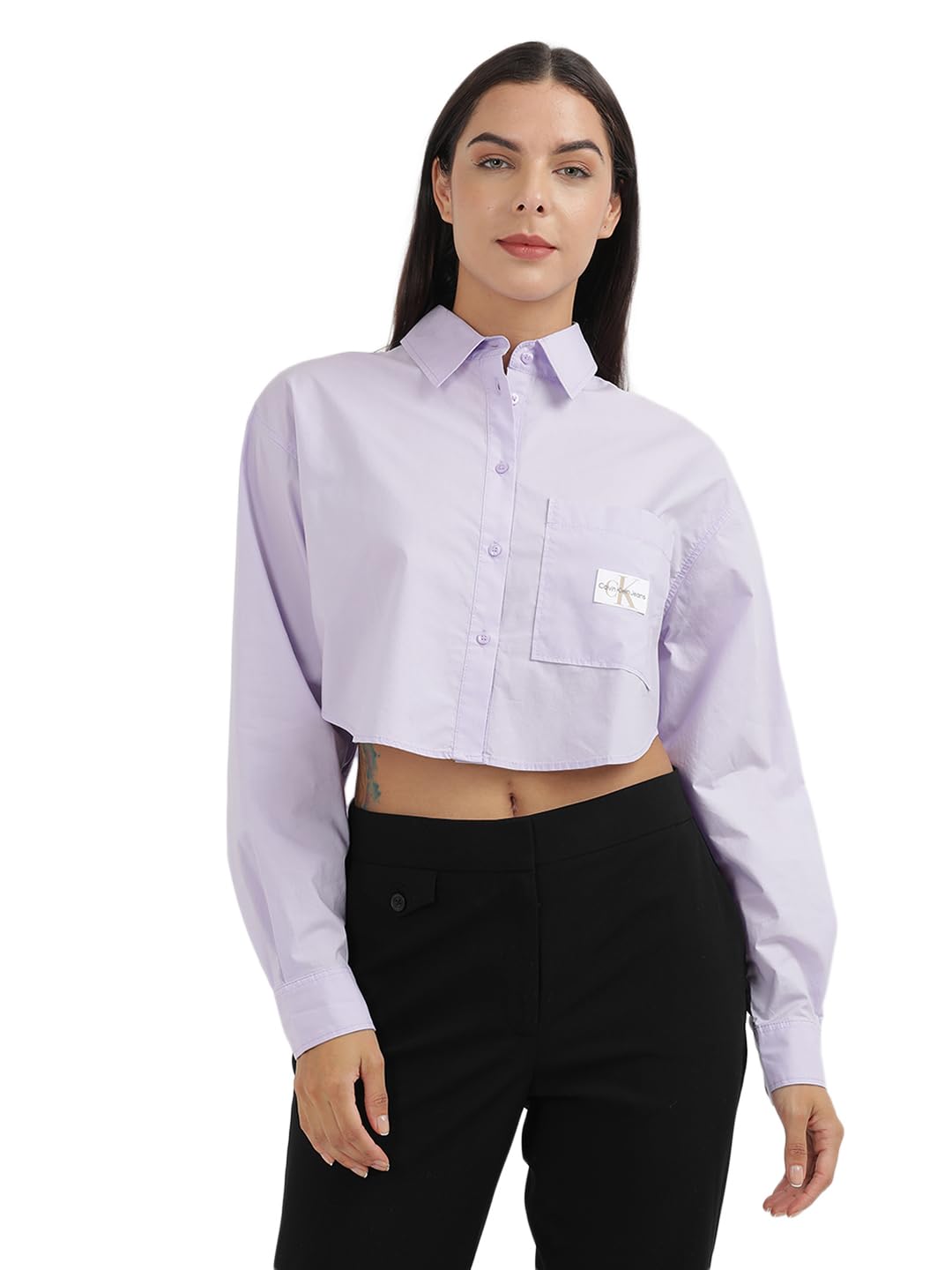 Calvin Klein Womens Purple Color Shirt