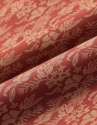 Arrow Sports Men's Floral Regular Fit Polo Shirt (ASAJTS3466_Rust