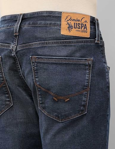 U.S. Polo Assn. Denim Co. Men's Henry Tapered Fit Blue Jeans (UDJEN1939_Blue_38)