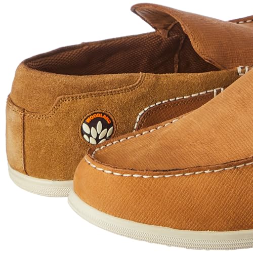 Woodland Men's Camel Leather Casual Shoes-9 UK (43 EU) (OGC 4311022)