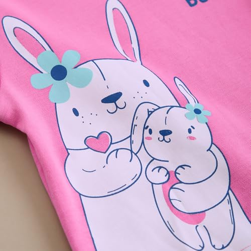 Hopscotch Baby Girls Animal Print Short Sleeves Multicolor Tees For Ages (6-9 Months)