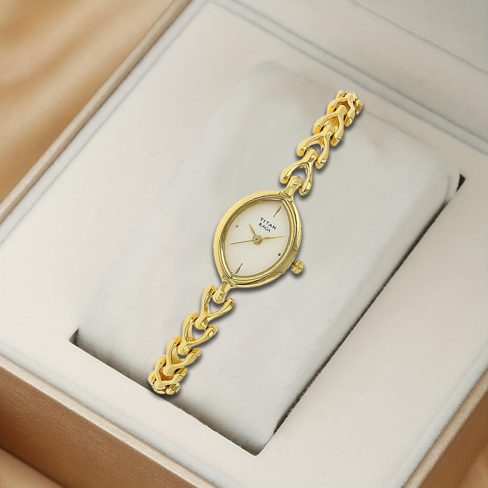 Titan Raga Analog White Dial Women's Watch NM2370YM01/NN2370YM01/NP2370YM01