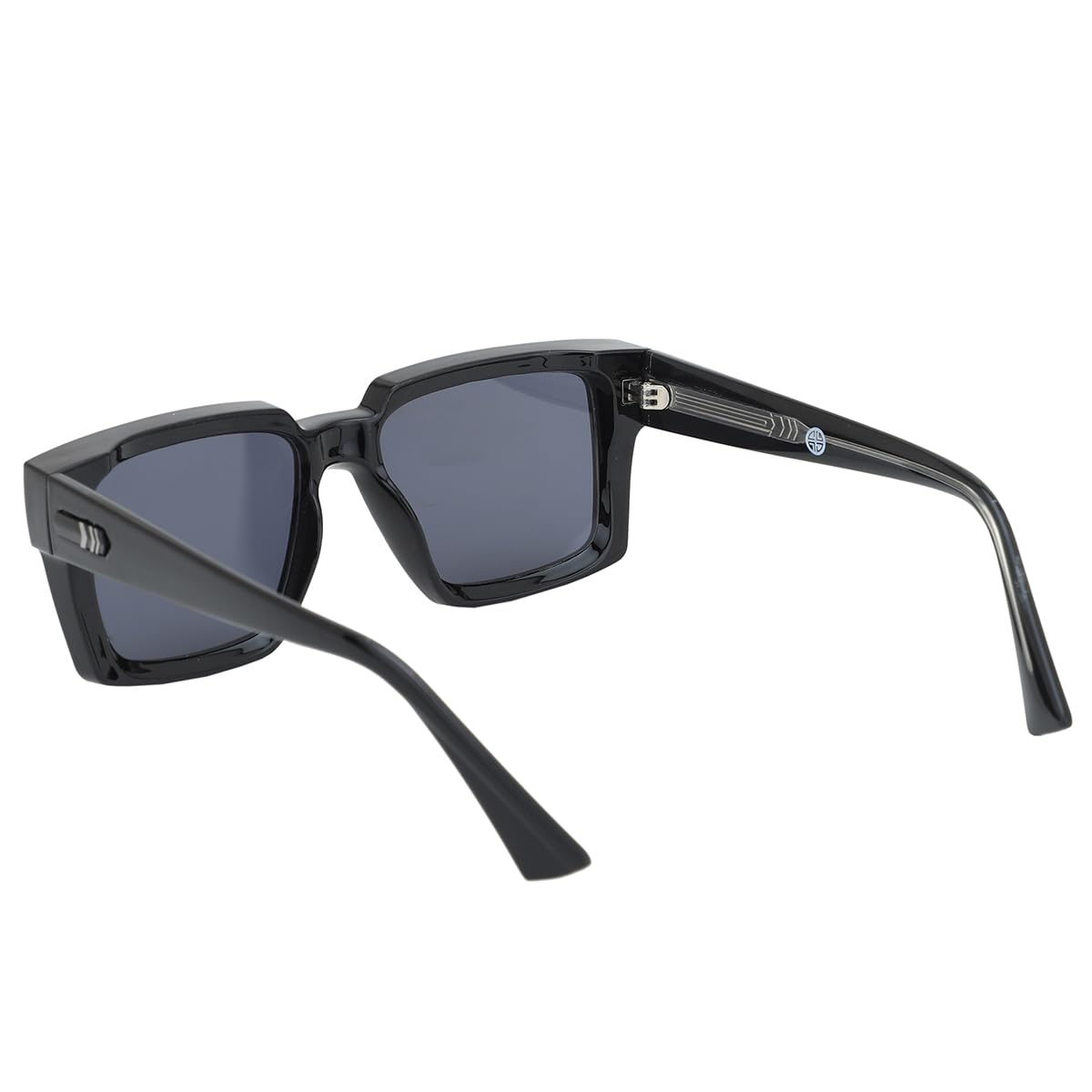 Carlton London Black Toned with Polycarbonate UV Protected Lens Rectangle Sunglass for men