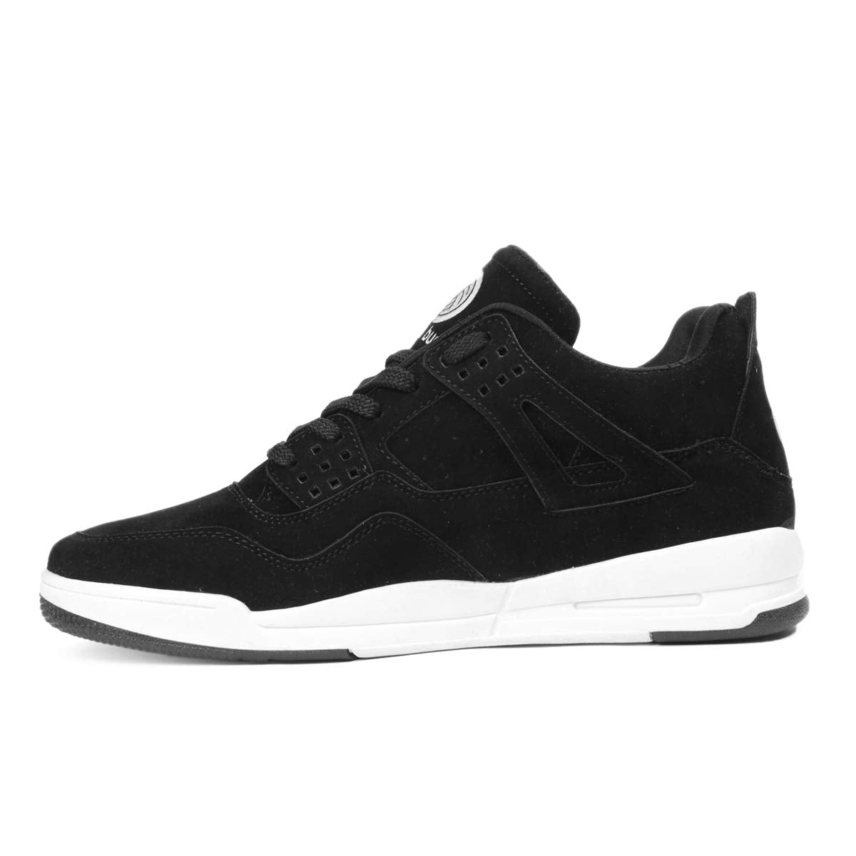 Bacca Bucci Men's Ultraforce Mid-top Athletic-Inspired Retro Fashion Casual/Outdoor Sneakers - Black, Size UK8
