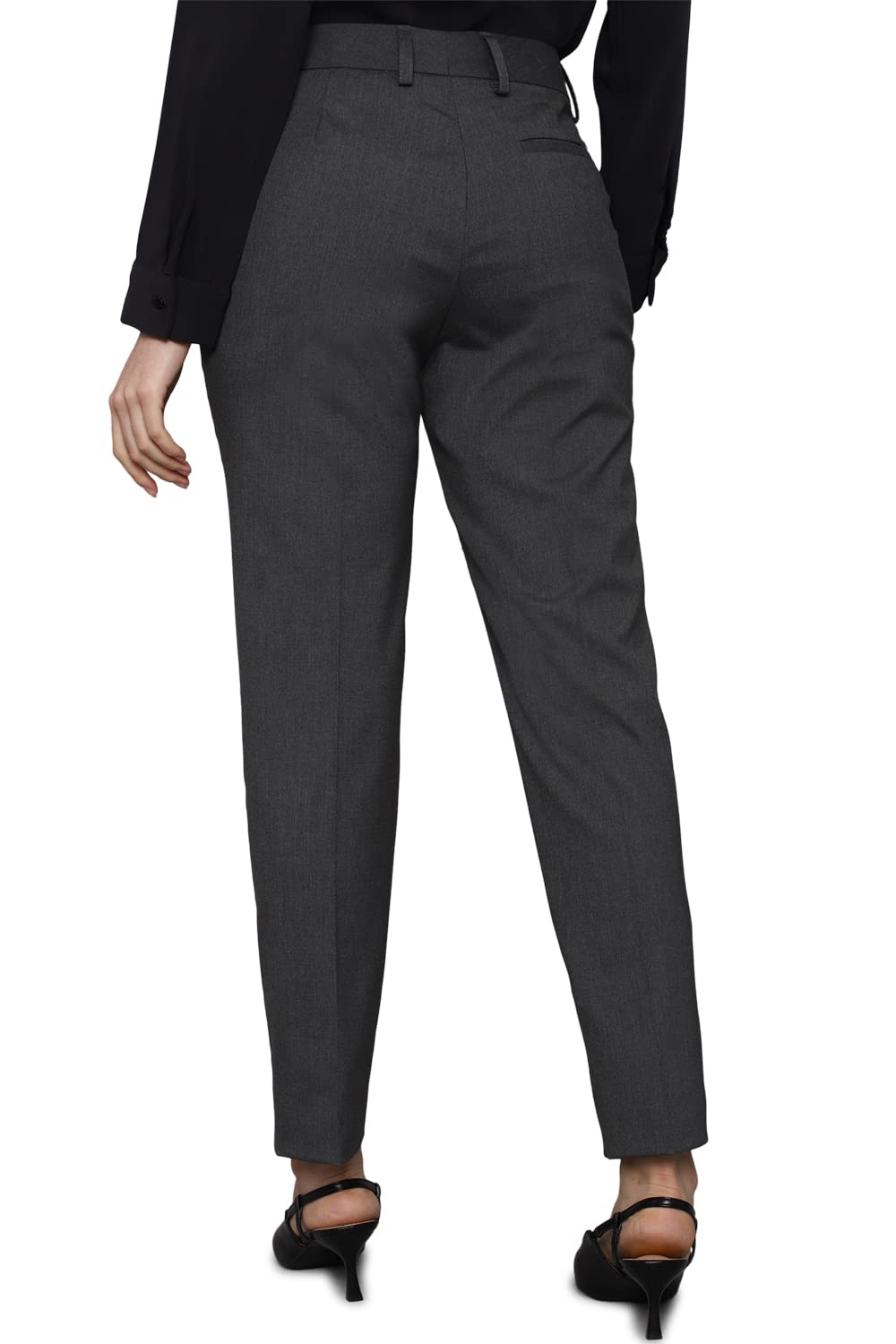 Allen Solly Women's Regular Pants (Grey) - SaumyasStore