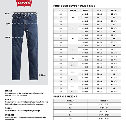 Levi's Men's 511 Slim Jeans, Frog Eye - Advanced Stretch, 30W x 32L