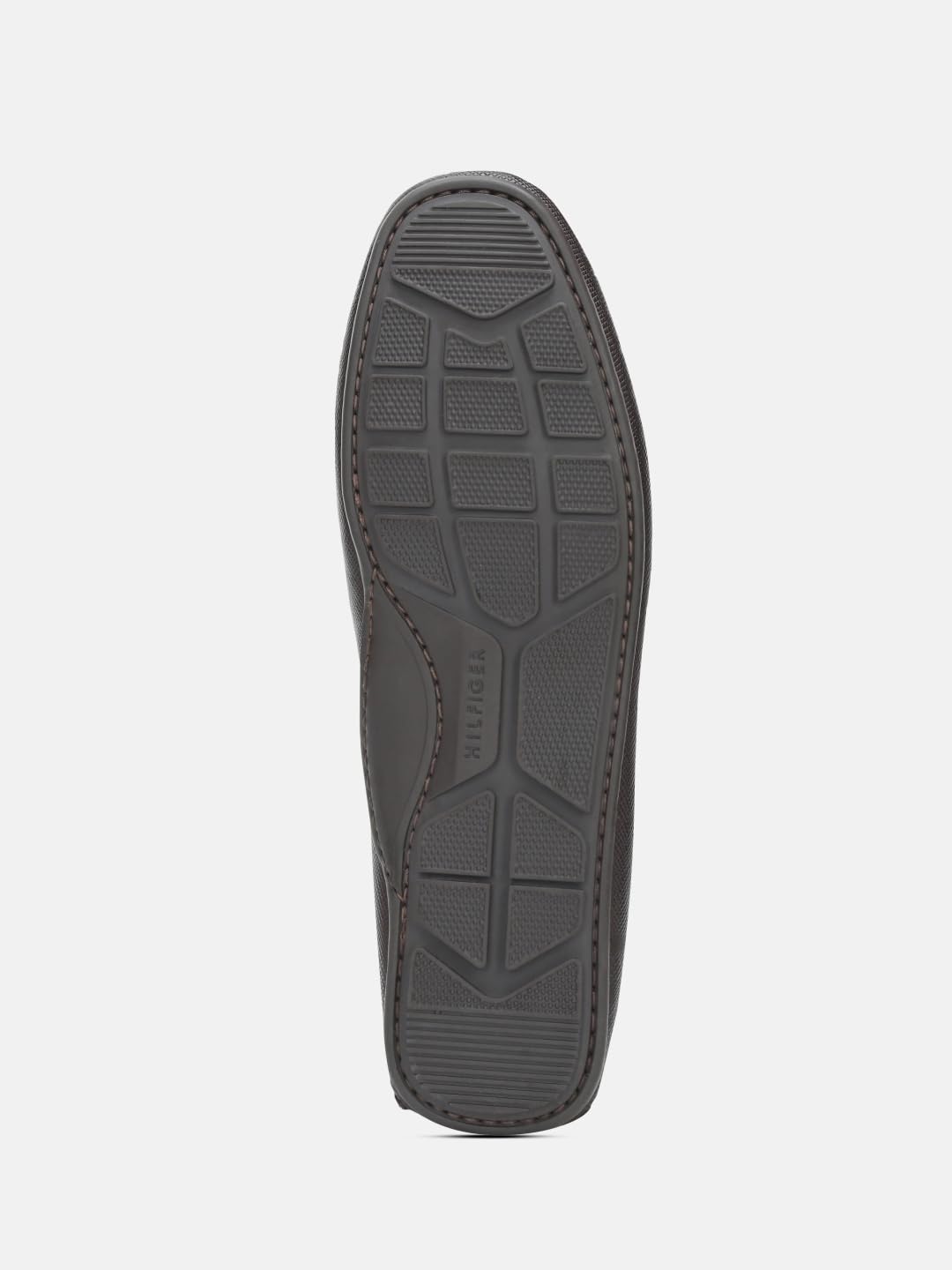 Logo Brown Leather Loafers