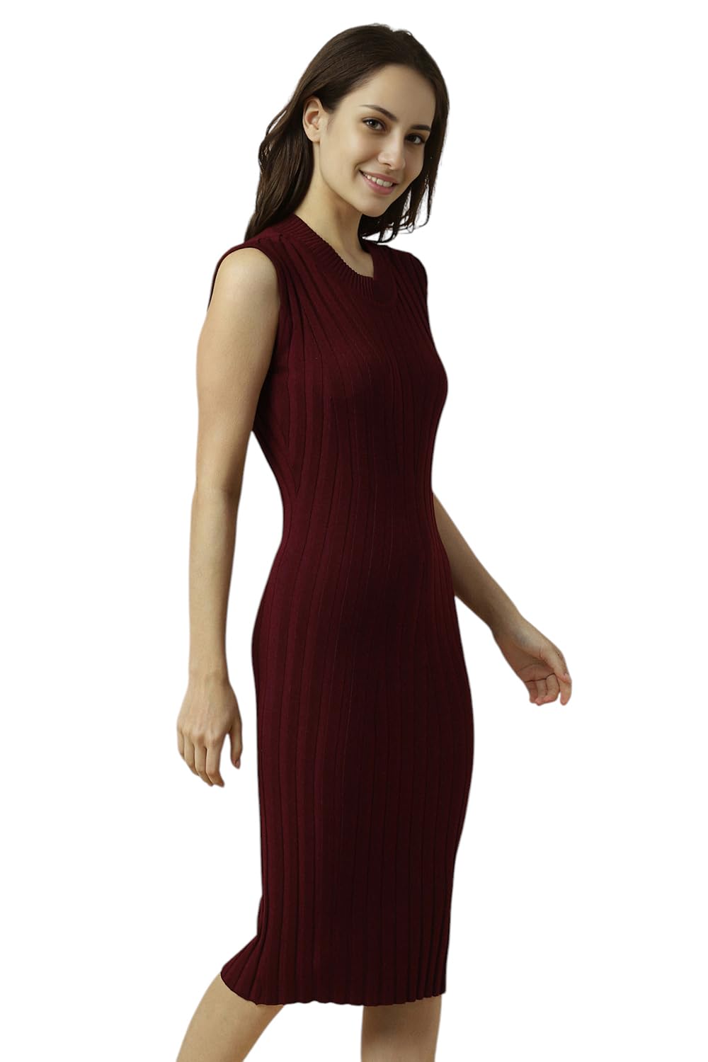 Allen Solly Women's Rayon Modern Calf Length Dress