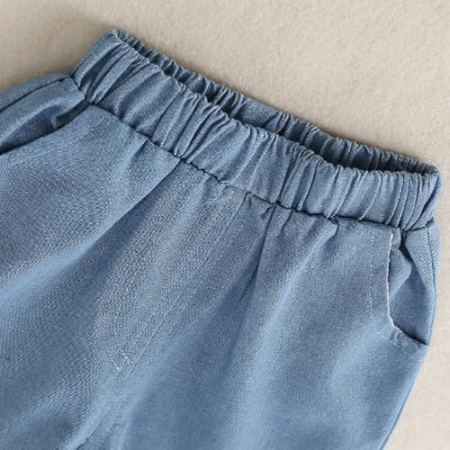 Hoscotch Boys Solid Blue Short Sleeves Short Set For Ages(2-3 Years)