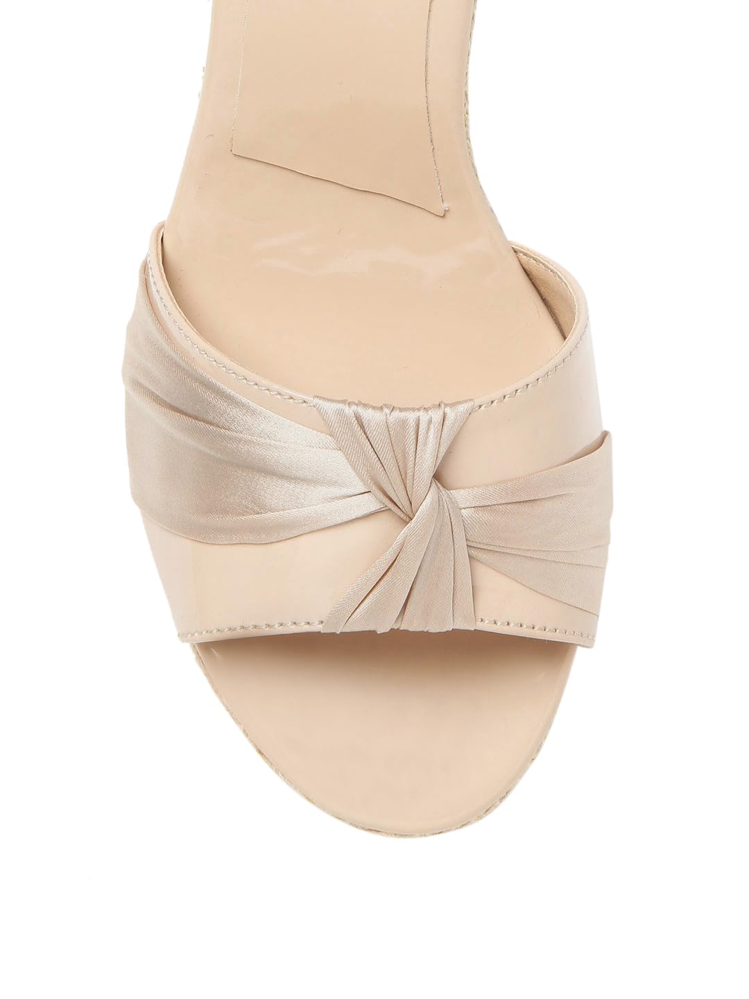 Marc Loire Women's Cream Open Toe High Heel Slip On Wedges Footwear, 3 UK