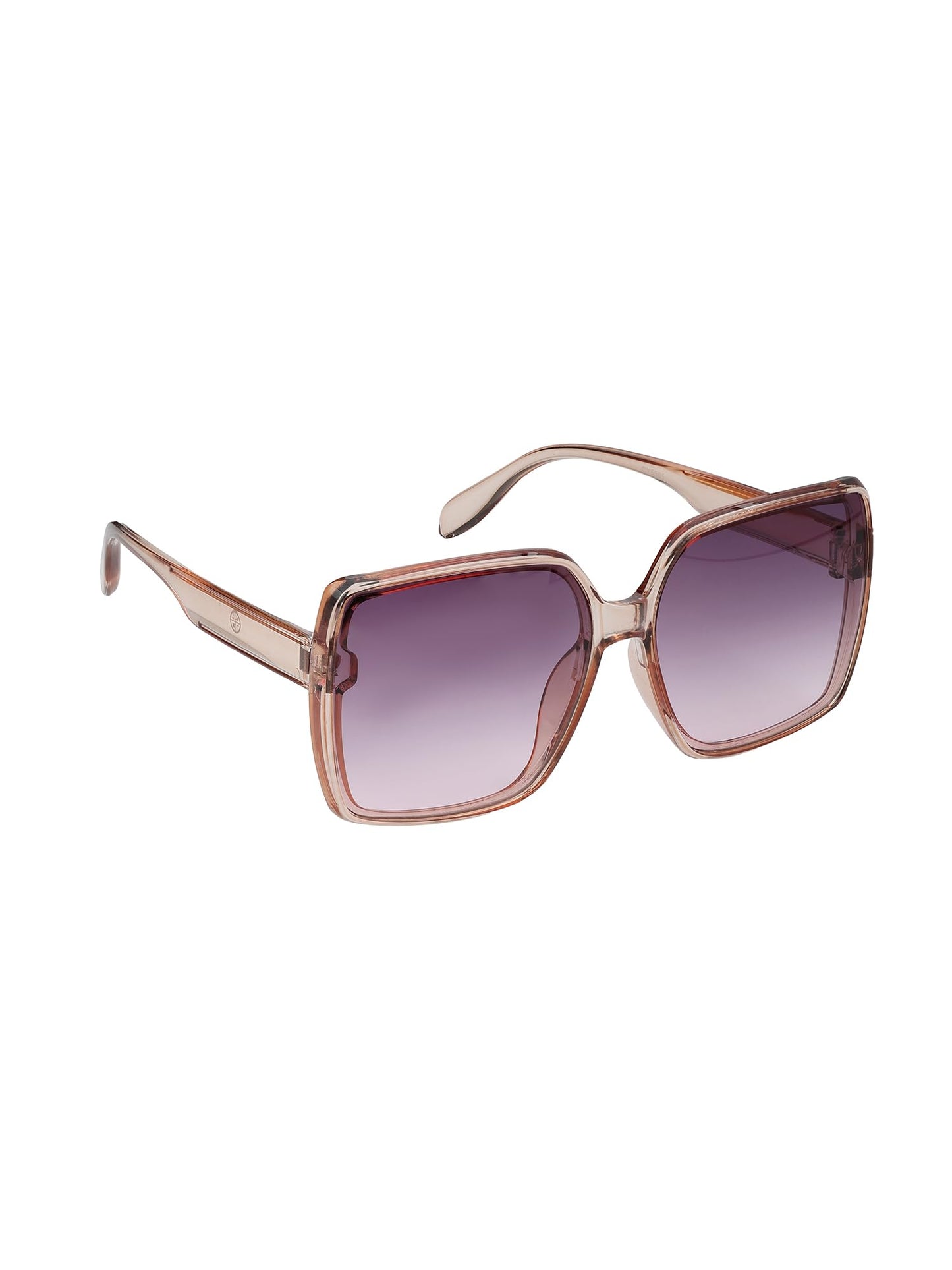 Carlton London Women Nude Toned UV Protected Gradient Lens Oversized Sunglasses