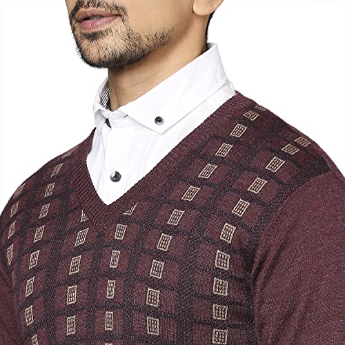 Raymond Dark Maroon Sweater (Size: 39)-RMWX01104-M8