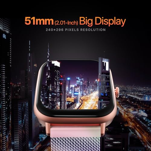 Fire-Boltt Ninja Call Pro Max Ultra Bluetooth Calling Smart Watch, 2.01" HD Display, 120+ Sports Modes, Health Suite, AI Voice Assistance, SpO2 Smartwatch for Men & Women - Rainbow Link