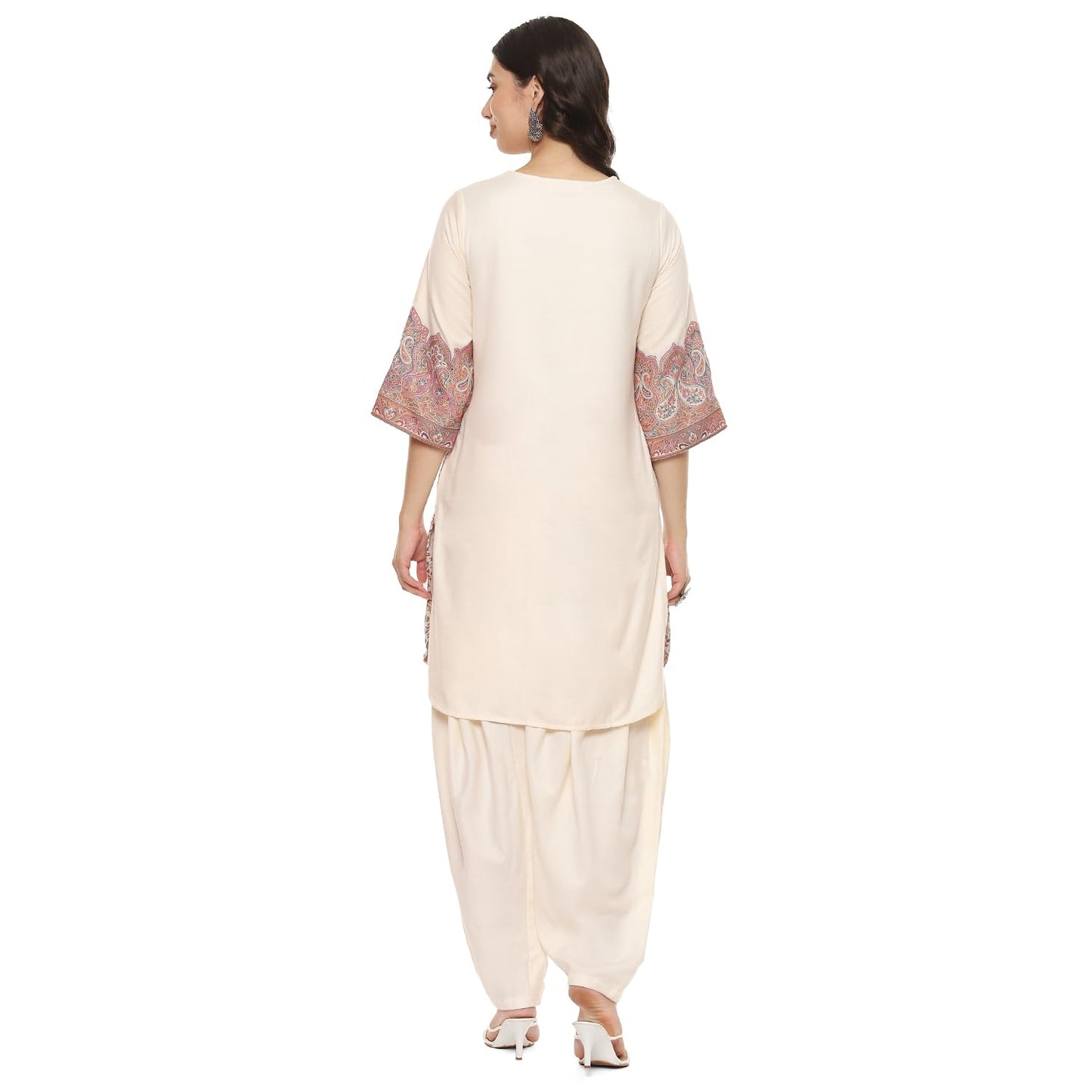 BIBA Women YARNDYED Straight MIX AND MATCH(WINTER W2224_OFF WHITE_42)