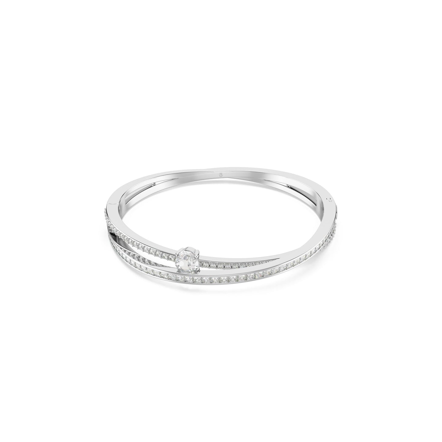 Swarovski Hyperbola Bracelet W, S, Rhodium plated, Cubic Zirconia.