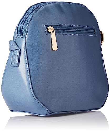 Fastrack Women’s Structured Chic Crossbody Bag With Top Zip (Steel Blue)