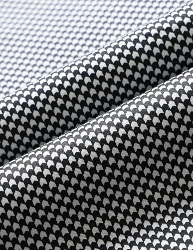 ARROW Men's Geometric Regular Fit Shirt (ARAEOSH1731_Black