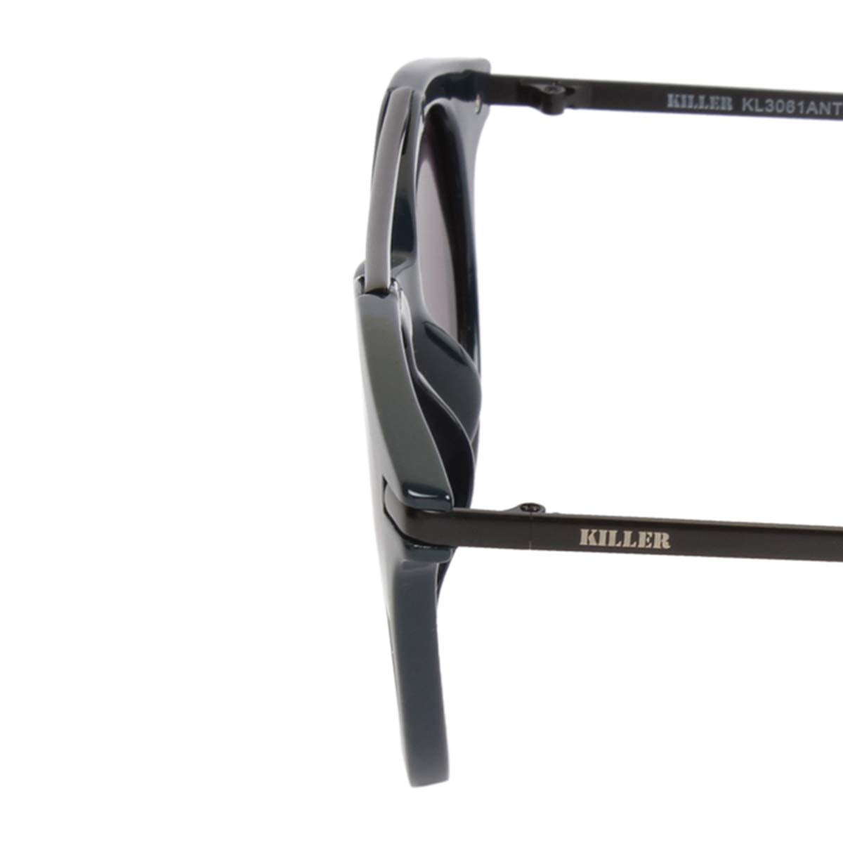 Killer Women's Polarised Round Full Rim Sunglasses (Blue) (Lens Color - Grey) (Lens Size - 47 * 21 * 135 MM) (Pack Of 1) (KLN3061ANT BLU)