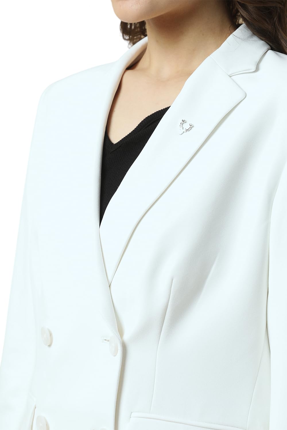 Allen Solly Women's Blazer (AHBZWRGFJ63537_White