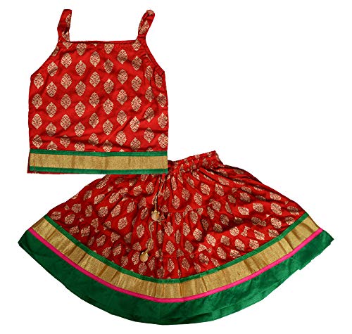 DIAMO Indian Traditional Style Lehenga Choli for Baby Girls