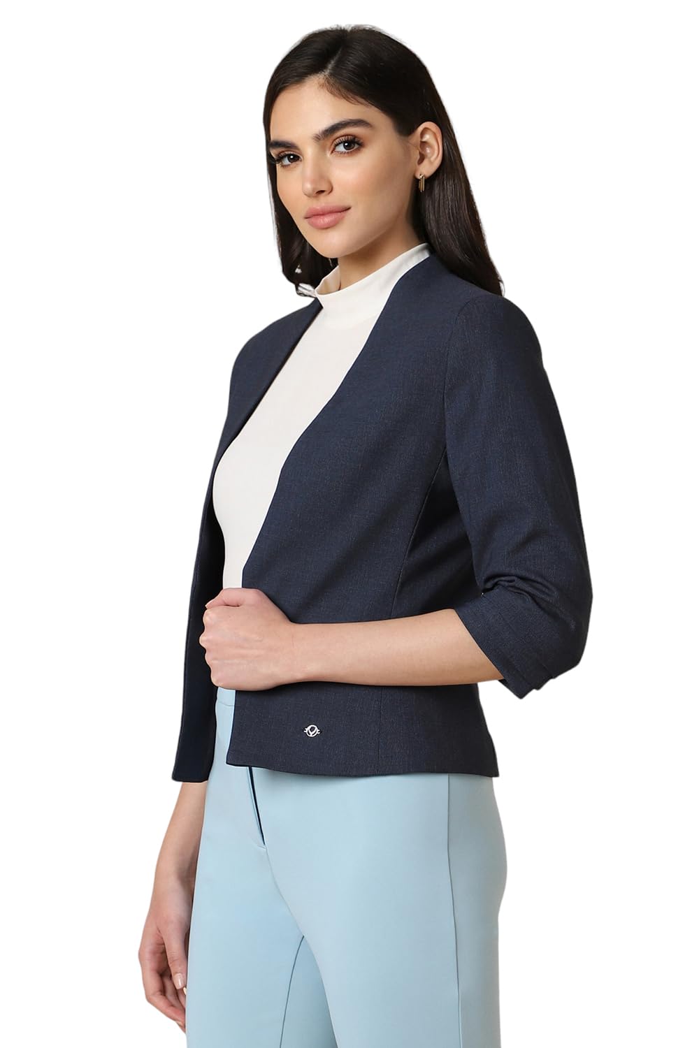 Allen Solly Women's Blazer (AHBZWRGFU68394_Navy