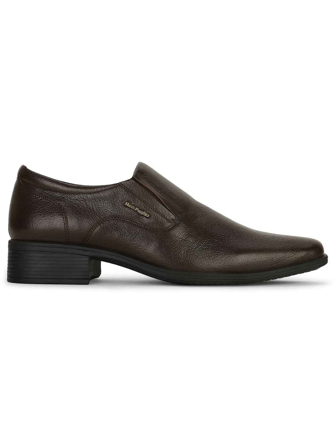Hush Puppies Men's HPO2 Flex Slip E 23 Slipon Formal Shoes (8544013_Dark Brown_8 UK)