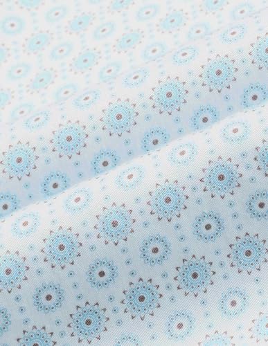 Arrow Sports Men's Geometric Slim Fit Shirt (ASAJSH1779_Light Blue