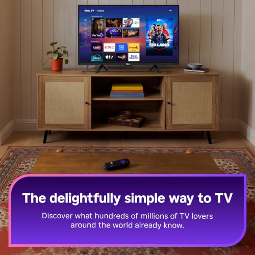 Roku Smart TV 2026 – 40 Inch Select Series, 1080p Full HD TV – Roku TV with Voice Remote Control – Flat Screen LED TV with Wi-Fi for Live Local News Streaming Sports & Movies, Bluetooth