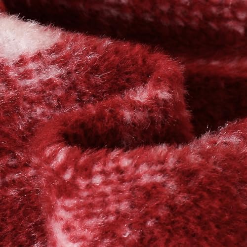 Hopscotch Girls Full Sleeves Red Plaid Peter Pan Long Coat For Ages (18-24 Months)