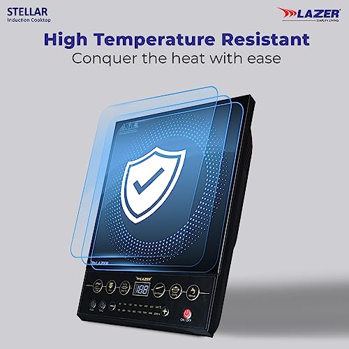 Lazer Stellar Induction Cooktop With Auto Power Saving And Wide Voltage Protection | Digital Display| 2000 Watt ( Black), Sealed