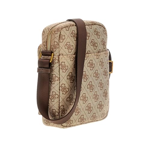 GUESS Women's Beige Printed Crossbody Bag| Ladies Purse Handbags | Gift For Ladies