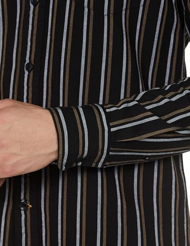 U.S.POLO ASSN. Men's Regular Fit Shirt (USSHTO3420_Black