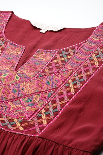 Ritu Kumar Red Peru Solid Dress