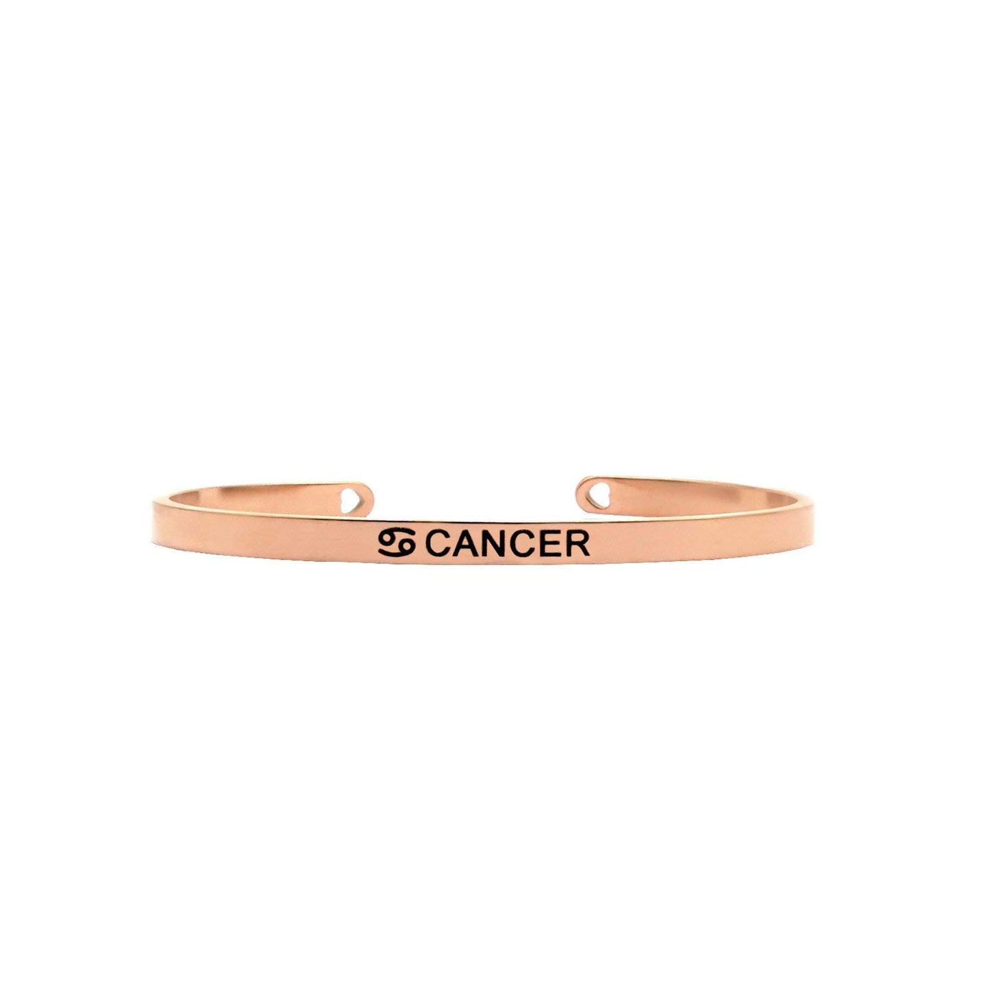 Joker & Witch Leather Hannah Cancer Analog Watch Bracelet Gift Set For Women, White Dial, Pink Band