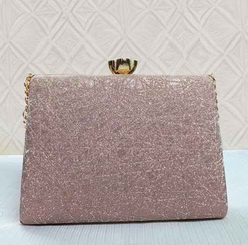 Divine Collection Pearl Charm Clutch (Pink)