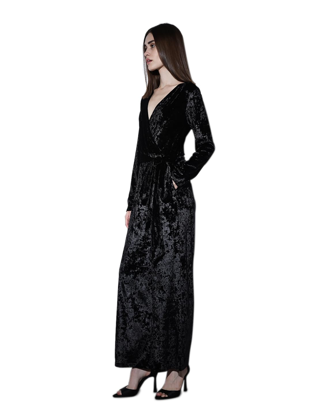 ONLY Women's Regular Fit Black Jumpsuit