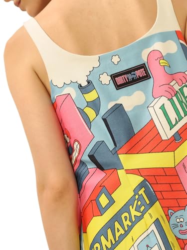 ONLY Women's Fit and Flare Multicolor Dress