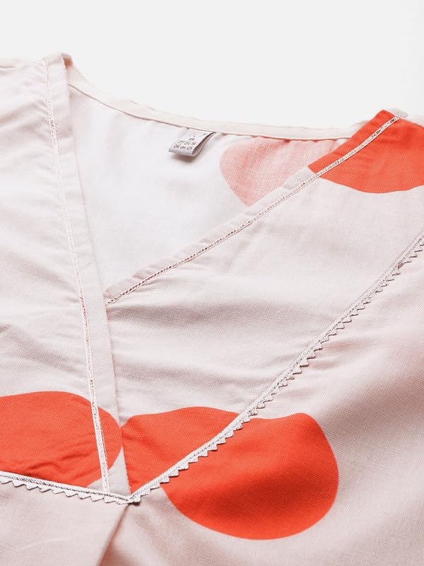 Ahalyaa Women's Cotton Blend Kurta Set