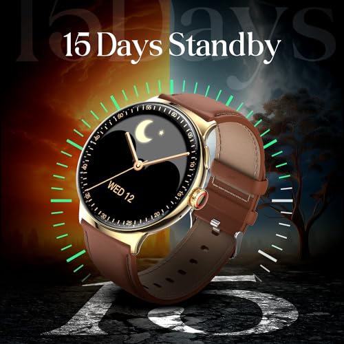 itel Unicorn Smartwartch with Single chip BT Calling, 1.43" AMOLED Display, 500 Nits Brightness, Rotating Crown, IP68 Waterproof, 200+ Watch Faces, 100% Charging Approx 70 mins (Champagne Gold)