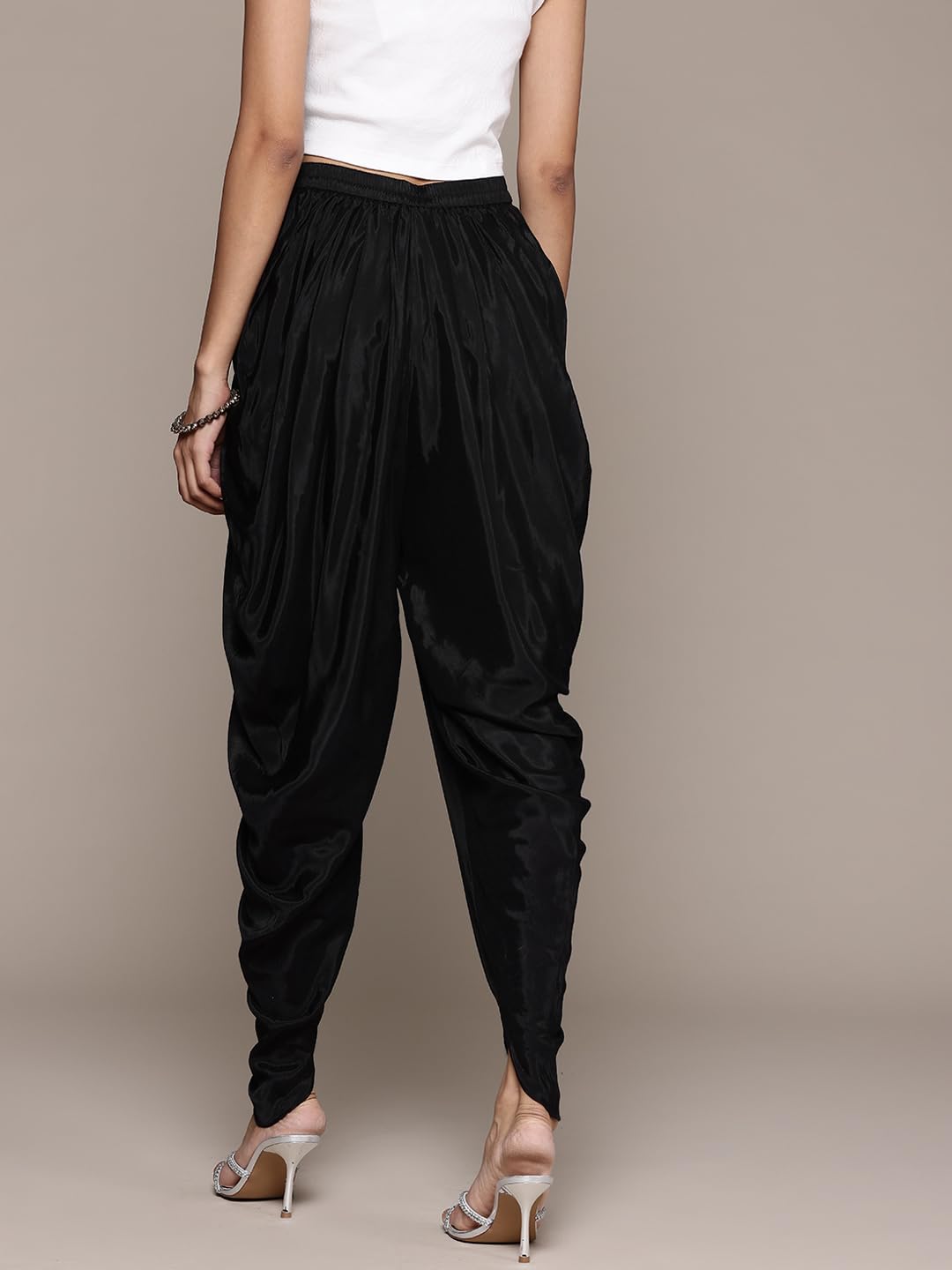 Aarke Ritu Kumar Black Draped Dhoti Pants